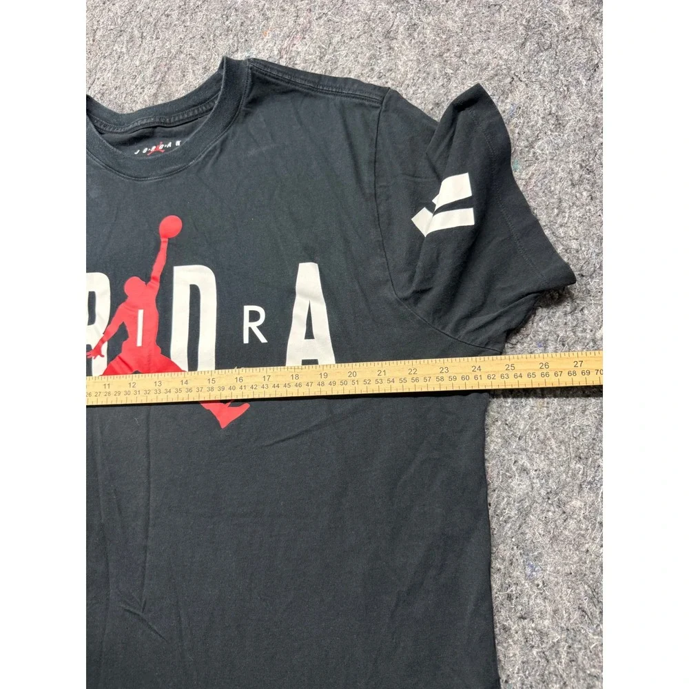 Jordan Jumpman Graphic T-Shirt Mens XXL Black Red White DH4179-010 Cotton Tee